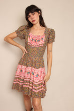 60s Floral Prairie Dress