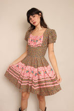 60s Floral Prairie Dress
