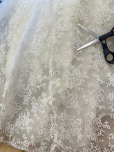 50s Lace & Tiered Chiffon Wedding Dress
