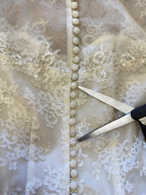 50s Lace & Tiered Chiffon Wedding Dress