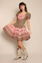 60s Floral Prairie Dress