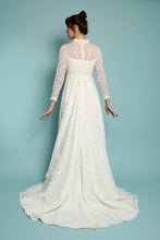 70s Victorian Lace Wedding Dress With Train