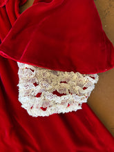 70s Bell Sleeve Velvet Mini Dress