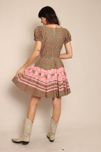 60s Floral Prairie Dress
