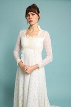 70s Victorian Lace Wedding Dress With Train