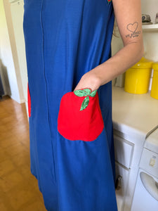 80s Tomato Pocket Dress