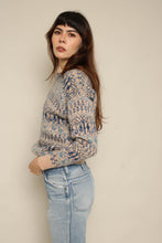 1980s Laura Ashley People Holding Hands Fair Isle Wool Sweater