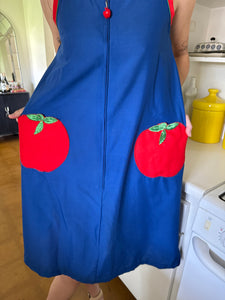 80s Tomato Pocket Dress