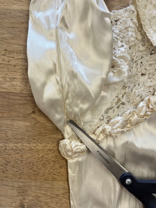 40s Peter Pan Collar Wedding Dress
