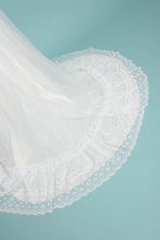 80s Juliet Sleeve Wedding Dress With Train