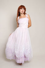 70s Lilac Chiffon Gown