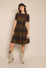 60s Damask Striped Dress
