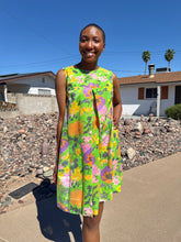 60s Butterfly Floral Trapeze Dress