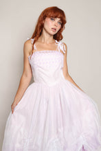 70s Lilac Chiffon Gown