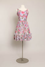 50s Abstract Ruffle Dress