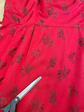 60s Rose Brocade Dress