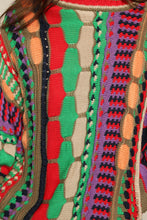 1990s Kalaroo Australia Rainbow Cotton Abstract Sweater