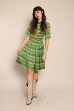 50s Silk Shirtwaist Dress