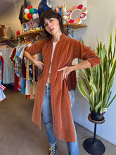 60s Rust Velvet Duster