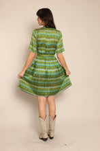 50s Silk Shirtwaist Dress