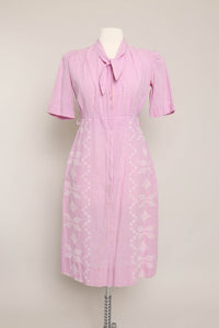 50s Gingham Cross Stitch Dress