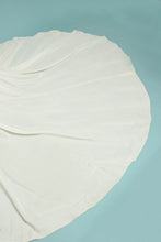 50s Cut-Out Tiered Taffeta Wedding Dress With Train