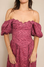 80s Scalloped Lace Party Dress