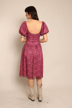 80s Scalloped Lace Party Dress