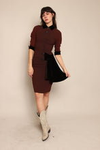 40s Asymmetric Velvet Dress