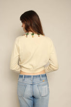 1950s Fruit Berries Knit Cardigan Sweater