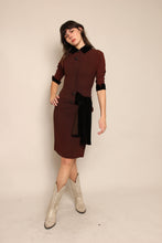 40s Asymmetric Velvet Dress