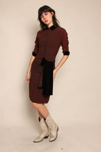 40s Asymmetric Velvet Dress