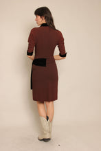 40s Asymmetric Velvet Dress