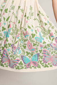 50s Butterfly Print Dress
