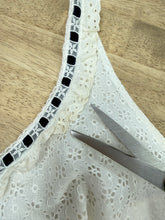 70s Eyelet Lace Halter Dress