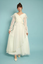 70s Asymmetric Chiffon Grecian Dress