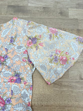 70s Flutter Sleeve Bird Print Dress
