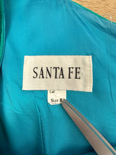 80s Turquoise Side Button Dress
