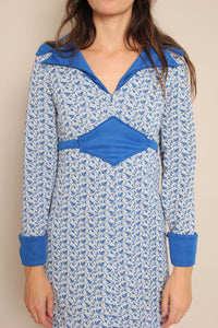 70s Butterfly Collar Dress