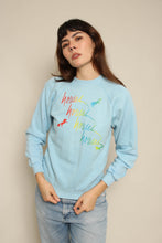1980s Magical Rainbow Horse Print Sweatshirt