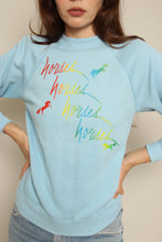 1980s Magical Rainbow Horse Print Sweatshirt