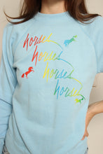 1980s Magical Rainbow Horse Print Sweatshirt