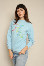 1980s Magical Rainbow Horse Print Sweatshirt