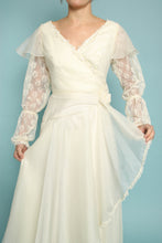 70s Asymmetric Chiffon Grecian Dress