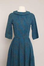 50s Houndstooth Knit Dress