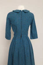 50s Houndstooth Knit Dress