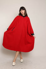 80s Red Batwing Coat