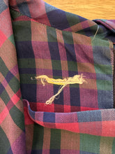 60s Plaid Ascot Dress