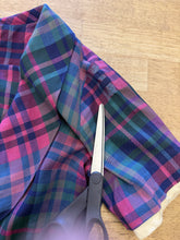60s Plaid Ascot Dress