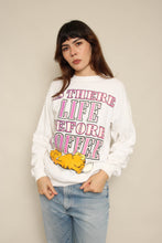 1980s Garfield Is There Life Before Coffee Sweatshirt